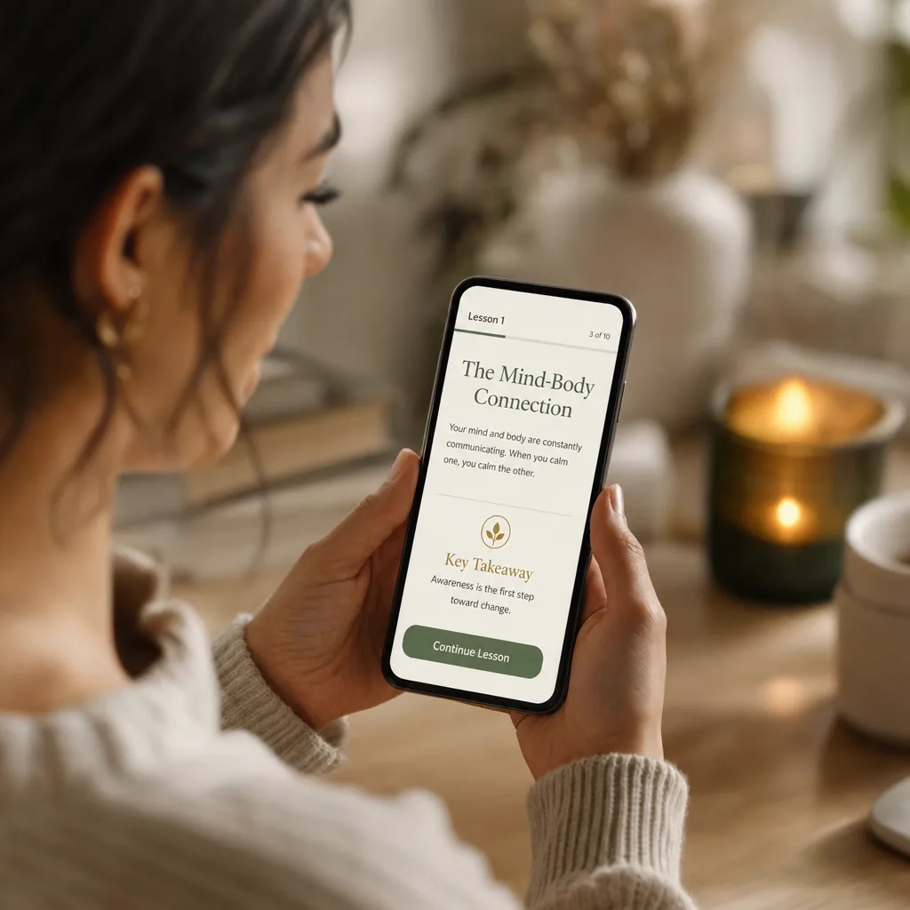 Read the lessons on your phone